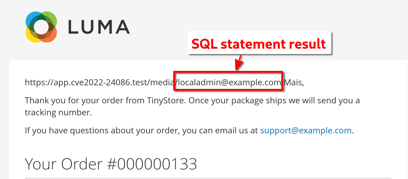 SQL Statement Result Image